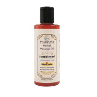 масло масажне сандалового дерева 210мл. кхаді, herbal massage oil sandalwood 210ml khadi india