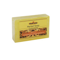 Мило з сандалового дерева та трав 125гр кхаді,  sandalwood herbal soap 125gr khadi india