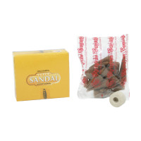 Аромапалочки супер сандал дхуп конуси (12шт) сатья, super sandal dhoop cones (12pis) satya