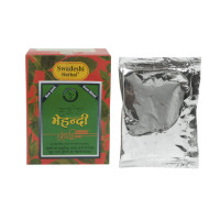 Фарба для волосся коричнева 3*25грм. кхаді, swadeshi herbal mehndi broun 75gm. khadi розпродаж