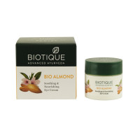 Bio almond eye cream (15gm) biotique, мигдальний крем під очі
